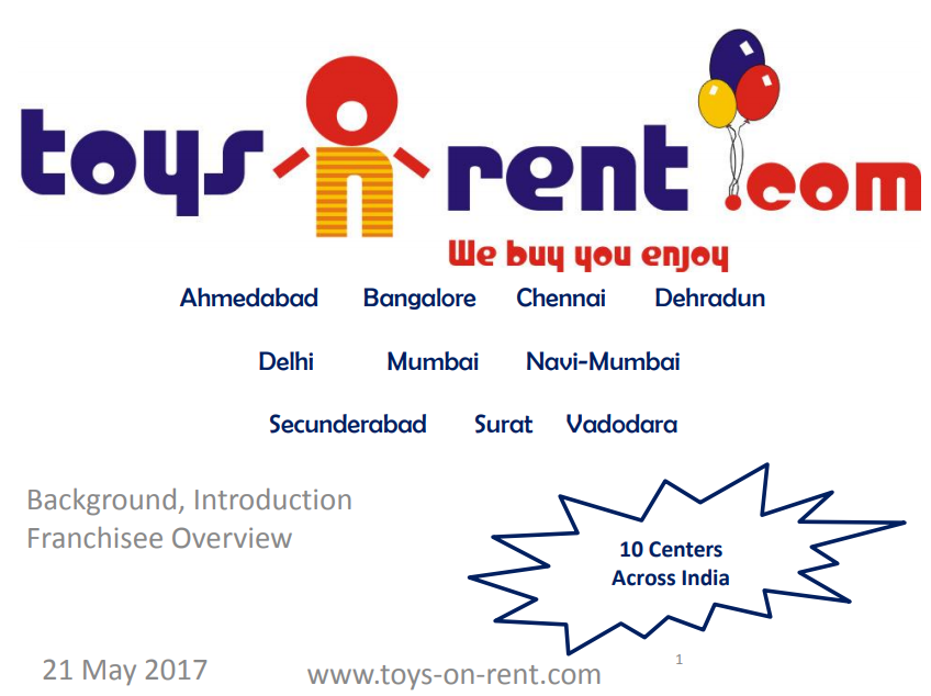 toys on rent